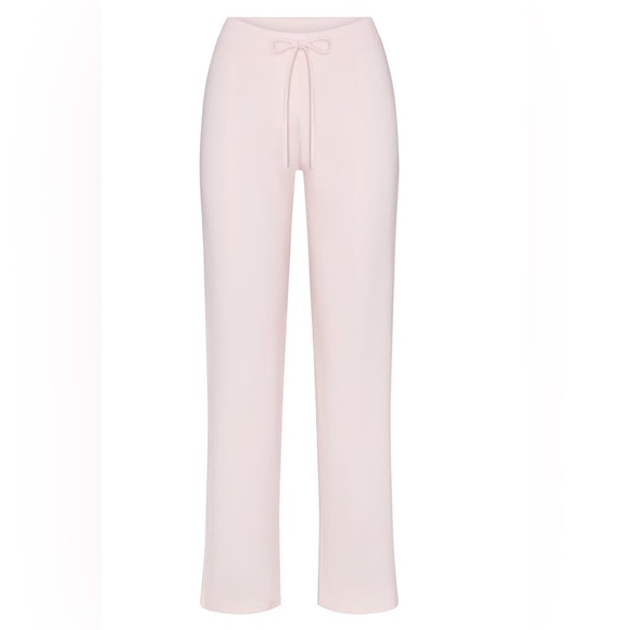 COTTON JERSEY STRAIGHT LEG PANT
Limited edition BARELY PINK  XL - Picture 1 of 3